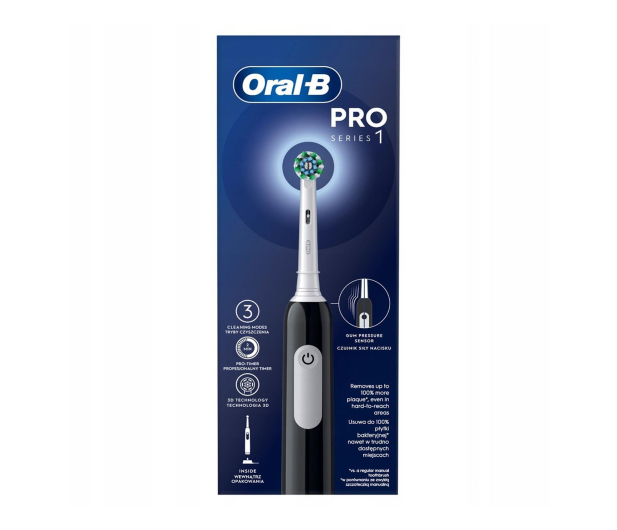 Oral-B Szczoteczka rotacyjna Pro1 Cross Action (czarna) - 1366982 - zdjęcie 2